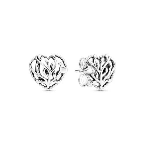 Pandora Stud Earrings Women's Silver