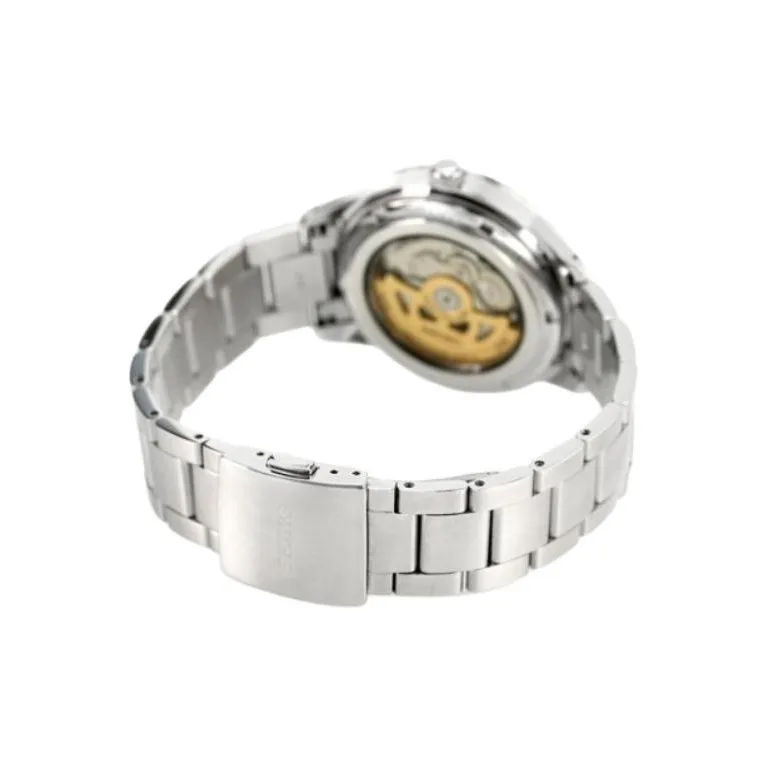 SEIKO Automatic Mechanical Movement Stainless Steel Strap Watch Men's Watch White Dial SARY189-3