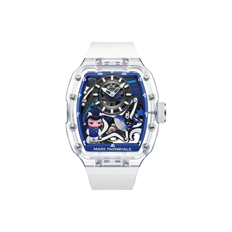 FAIRWHALE Deep Sea Automatic Mechanical Movement Silicone Strap Watch Men's Watches Purple Watch Dial-0