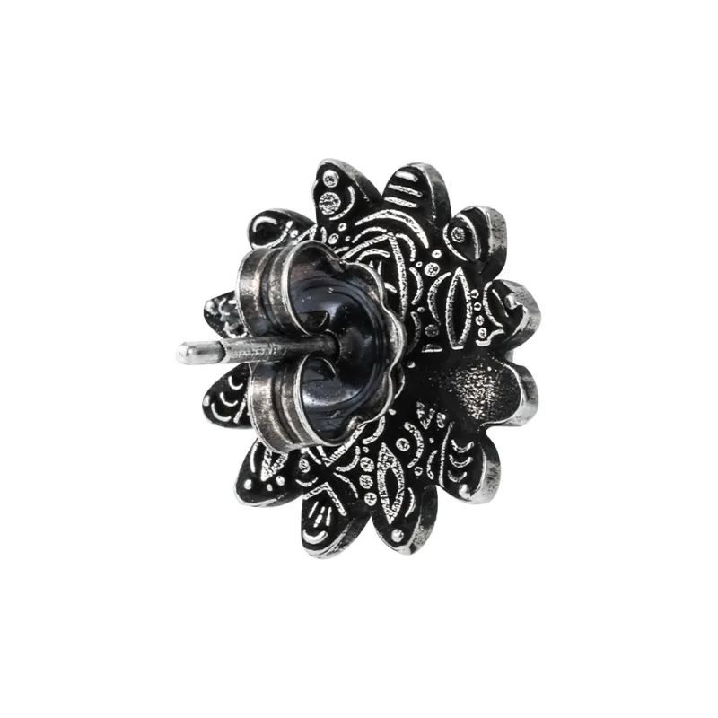 GUCCI 925 Sterling Silver Stud Earrings Women's Silver-5
