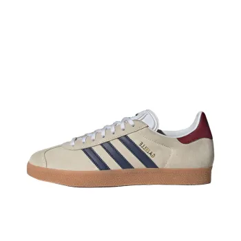 Adidas Originals Gazelle Beige Dark Blue Collegiate Burgundy