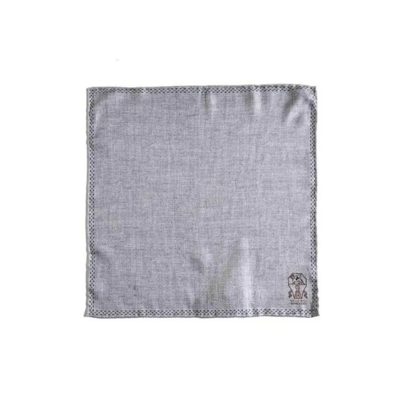 Brunello Cucinelli Silk Pocket Square-0