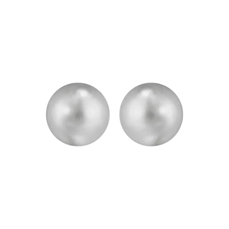 Swarovski Stud Earrings Women's Silver Black-2