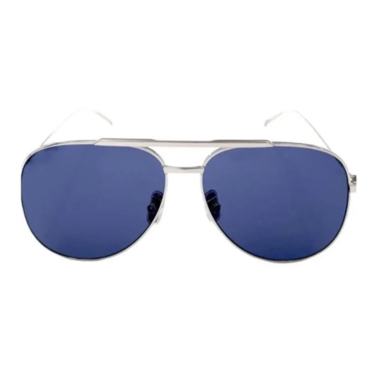 GIVENCHY Metal Aviator Sunglasses Men's Silver-1