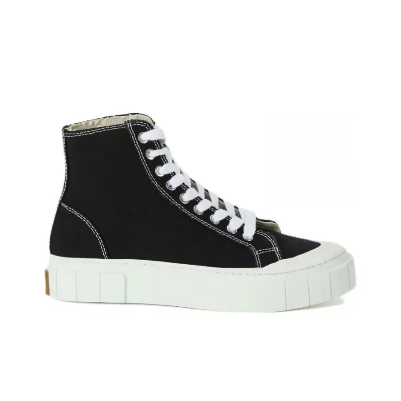 Good News Warm Slip-Resistant High-Top Skateboard Shoes Women's Black-1