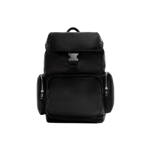 ZARA Backpacks Black