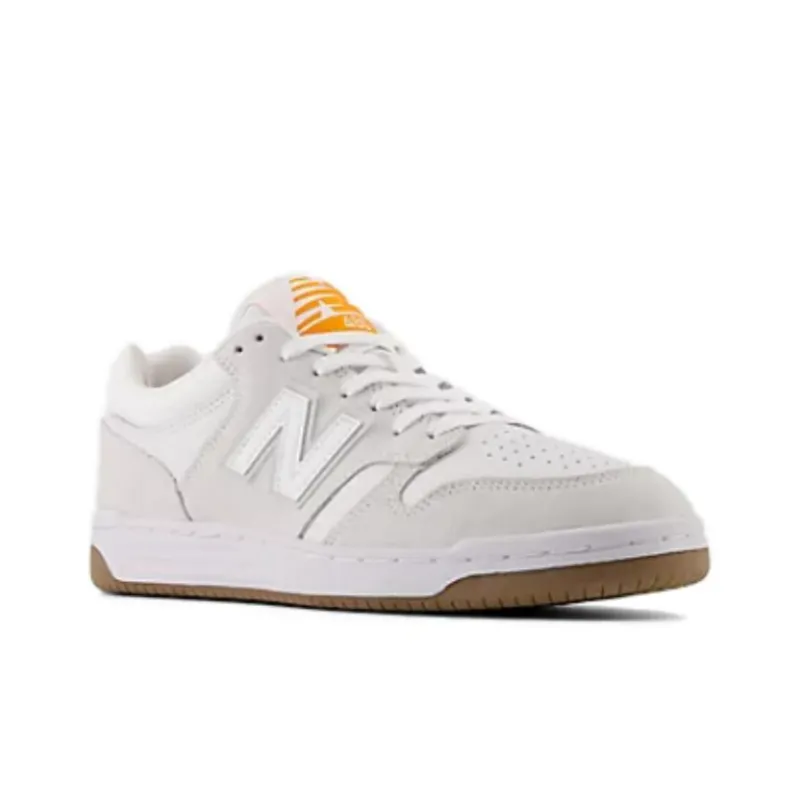 New Balance NB 480 Anti Slip Wear Resistant Low Top Skateboard Shoes Unisex Beige-1