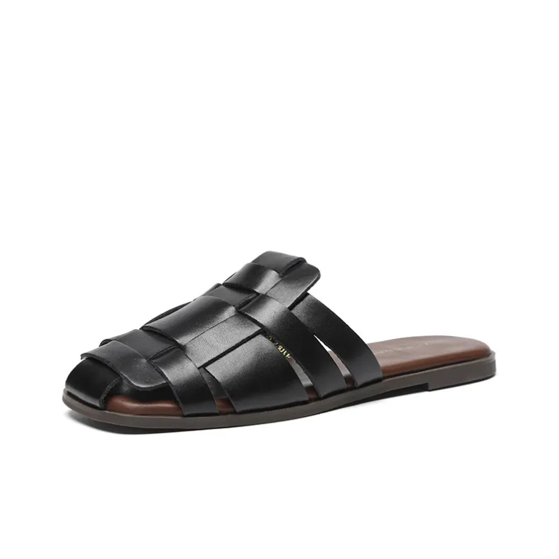 ZHR Flat Closed Toe Slippers Women's-6
