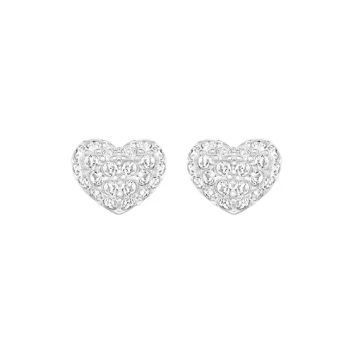 Swarovski Stud Earrings Women's Silver