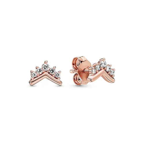 Pandora Stud Earrings Women's Rose Gold