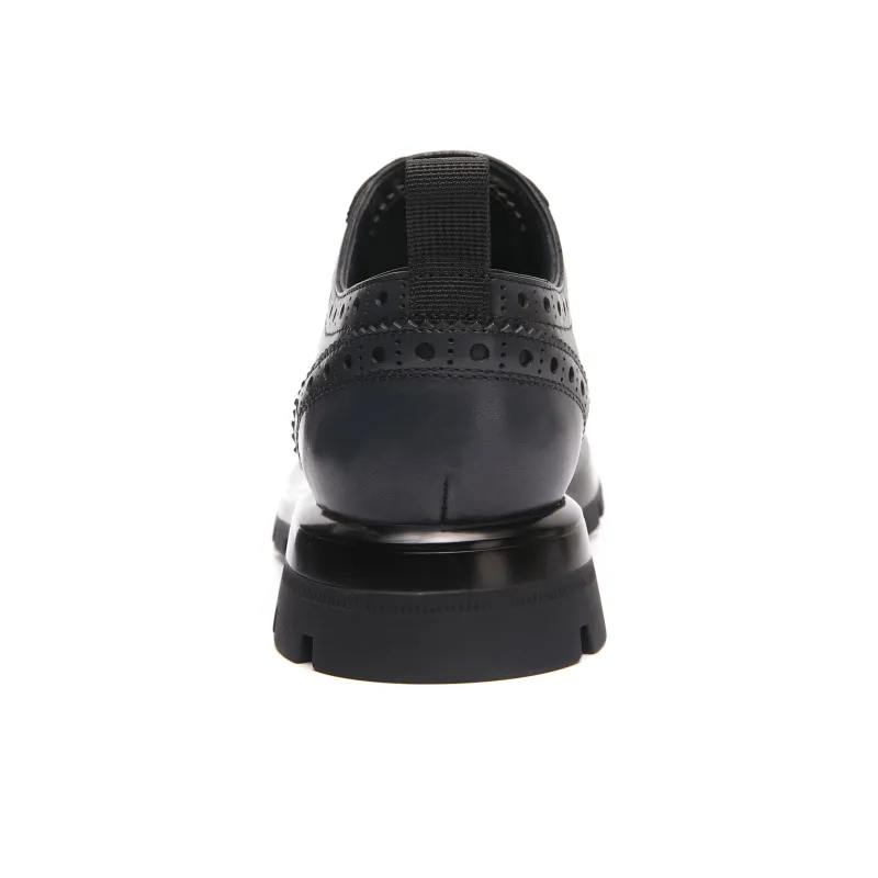 CTCY Dress Shoes Men Low Top Black/Blue-8