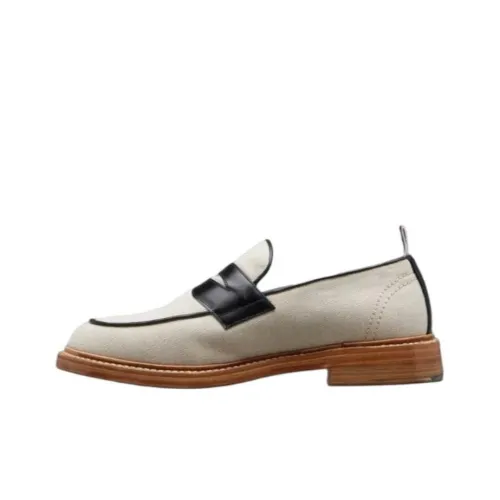 THOM BROWNE Colour-block Penny Loafers