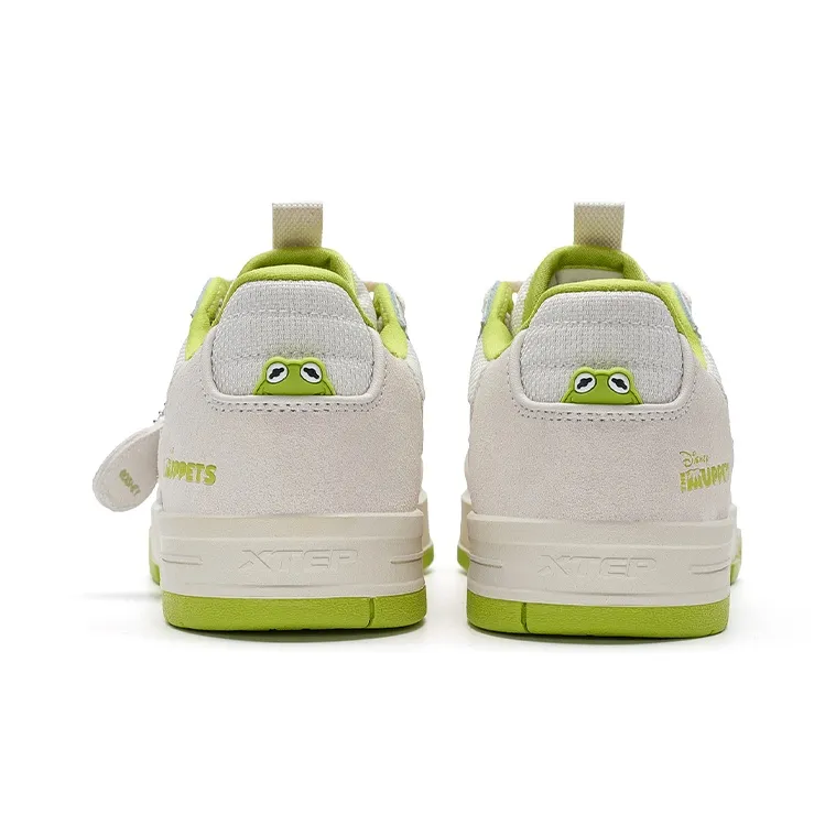 XTEP MAXX1.0 Abrasion Resistant Low Top Skateboard Shoes Women's White Sand Gray-3