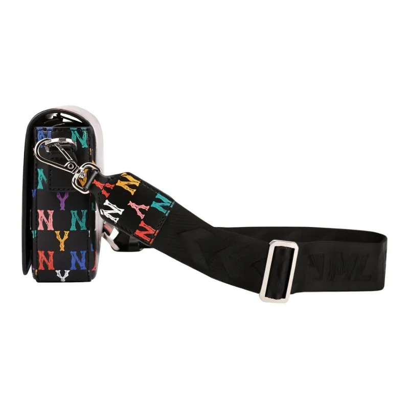 MLB Monogram Collection Cotton Shoulder Bag Unisex Black-2