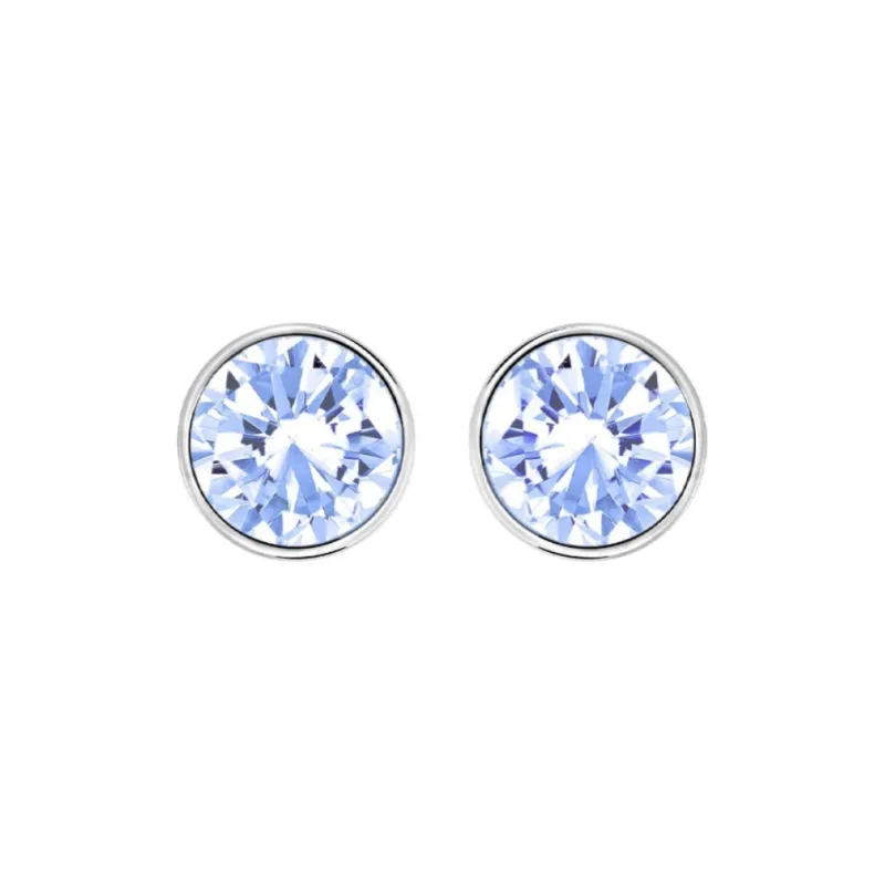 Swarovski Stud Earrings Unisex Blue-2