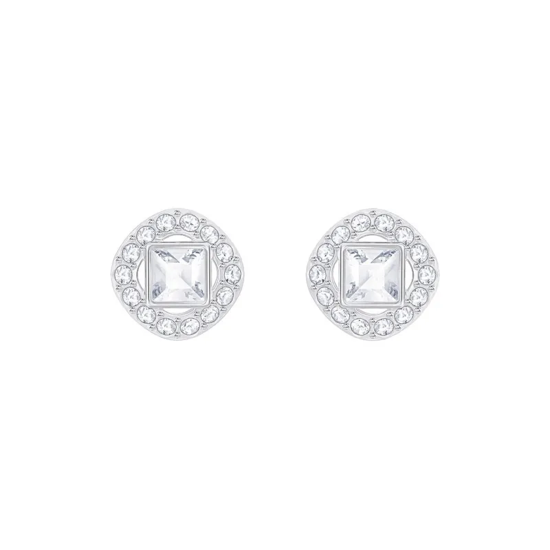 Swarovski Angelic Square Stud Earrings Women's-0