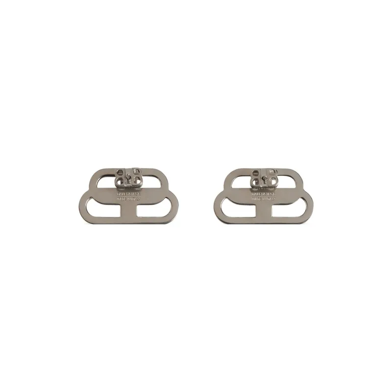 Balenciaga Stud Earrings Women's Silver-1