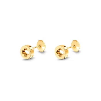 LOUIS VUITTON Empreinte Ear Studs Yellow Gold