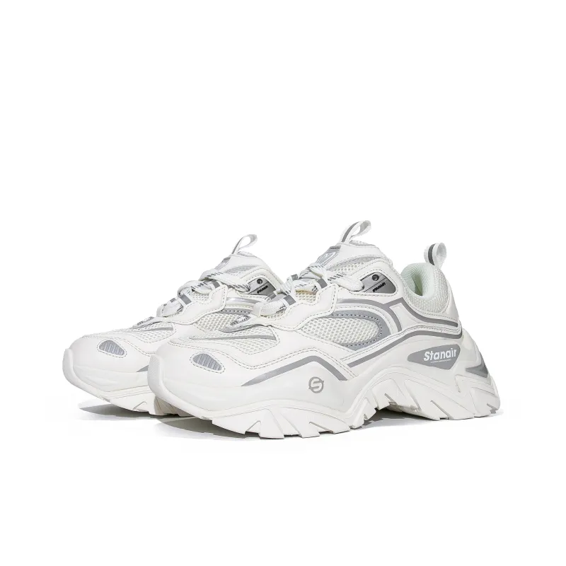 STANAIR Chunky Sneakers Women's Low Top Gray/White/Pink-8