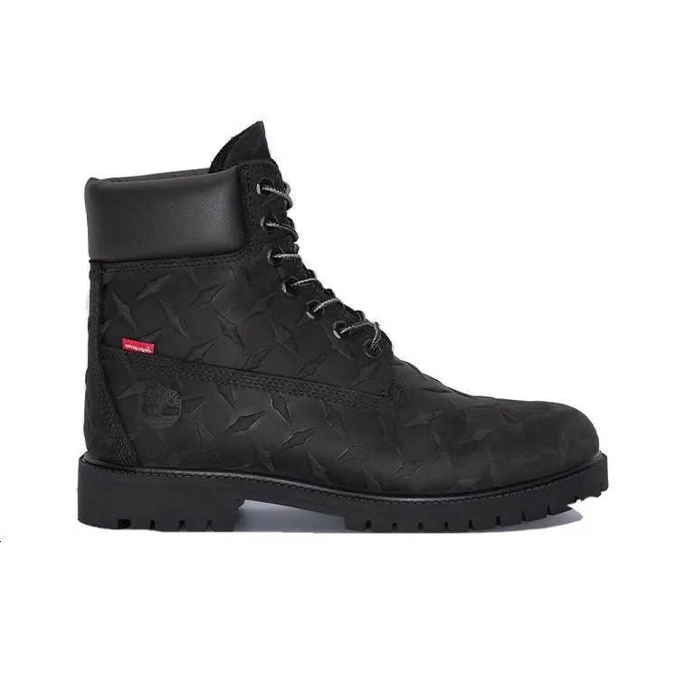 Timberland X Supreme Heritage Lace Up 6 Inch Boots 'Black Nubuck'-1