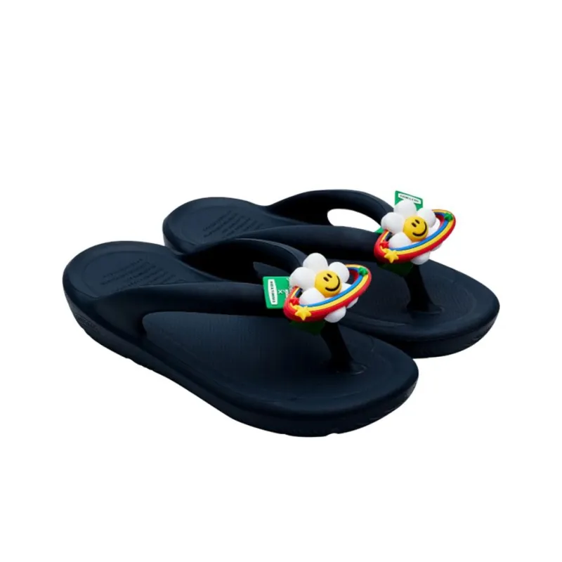 Wiggle Wiggle x TAW&TOE Antibacterial Quick Dry Slip Resistant Flip Flops Unisex Marine Blue-2