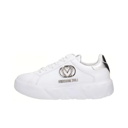 LOVE MOSCHINO Low-Top Skateboard Shoes Women's White