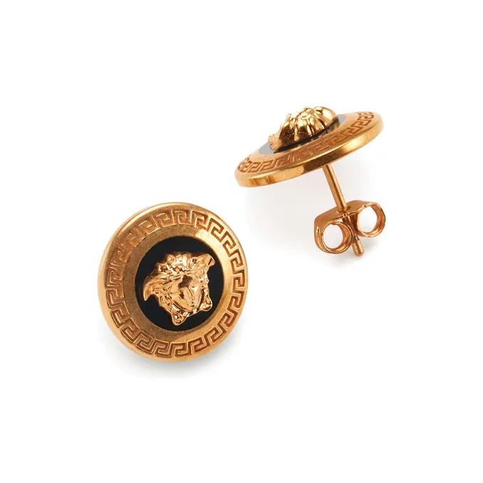 VERSACE Medusa Stud Earrings Women's Gold-1