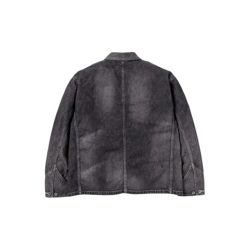 NEIGHBORHOOD Washed Short Coverall Jacket-2