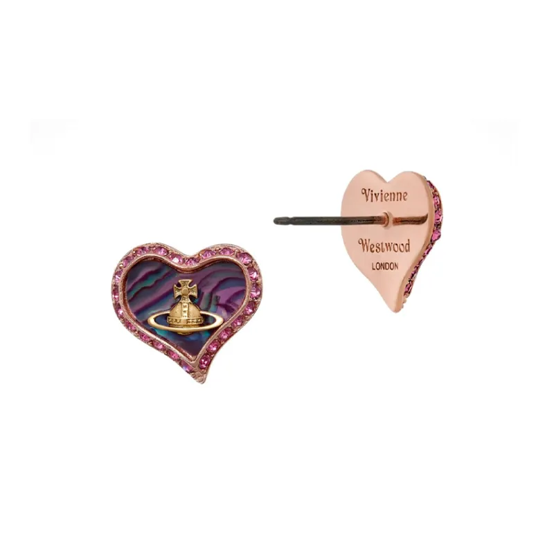Vivienne Westwood Petra Stud Earrings Women's Rose Gold-1