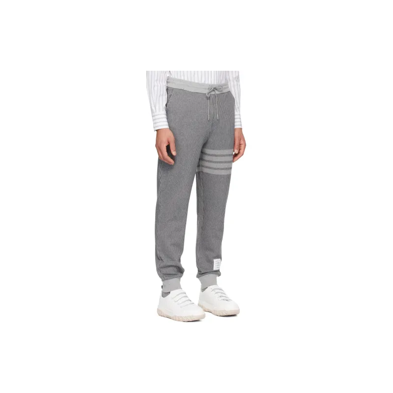 THOM BROWNE 4 Bar Knitted Track Pants-2