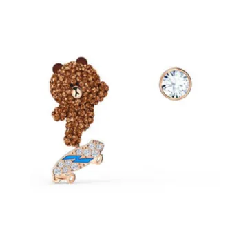 Swarovski Line Friends Stud Earrings Women's