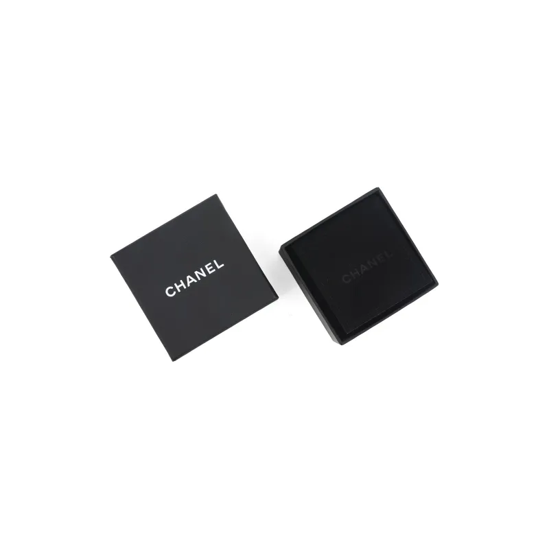 CHANEL Stud Earrings Women's Silver-3