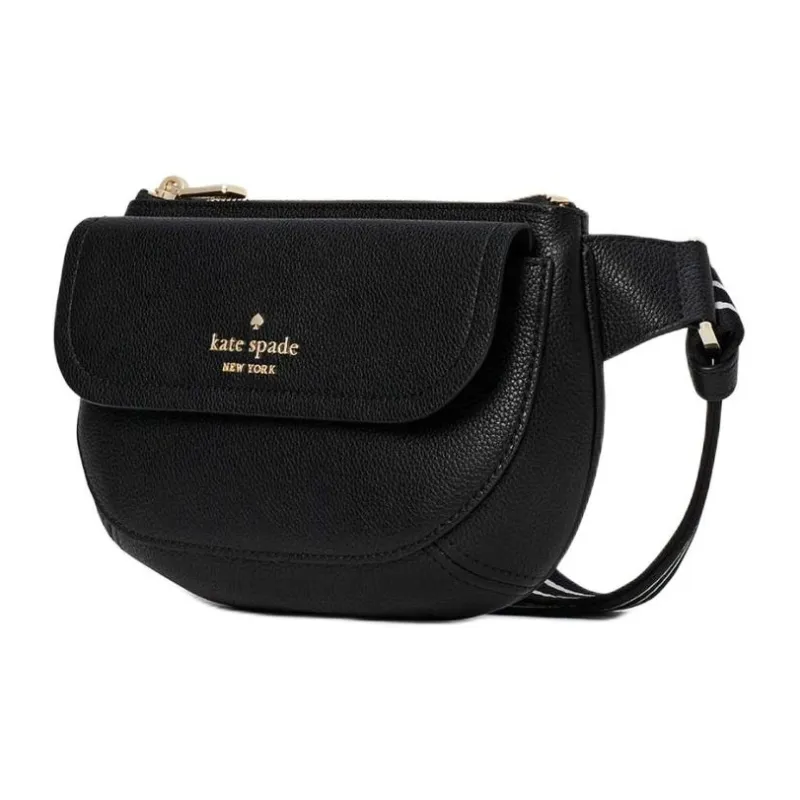 Kate Spade Pebbled Leather Fanny Pack Women's Black-1
