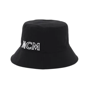 MCM Cotton Bucket Hats Unisex Black