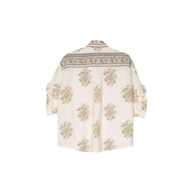 Zimmermann Pointillism print Safari Shirt-1