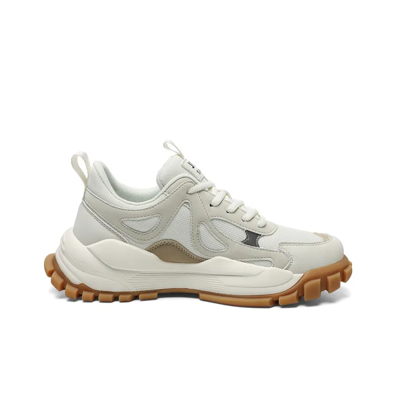 JEEP SPIRIT Chunky Sneakers Men Low Top Light Sandy-1