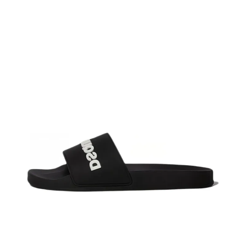 DSQUARED 2 Logo Embossed Slip On Slides-0