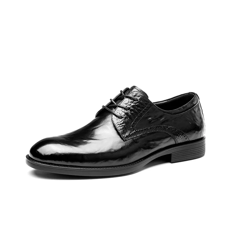 LAORENTOU Dress Shoes Men Low Top Black/Brown-1