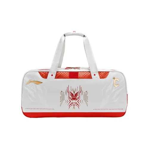LiNing Hats & Caps 6 Pcs Pack Fashion Trend Shoulder Bag Red White Unisex
