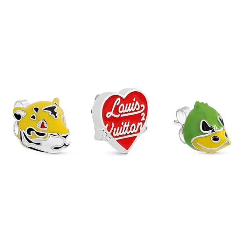 LOUIS VUITTON X Nigo Earring Set Of 3 