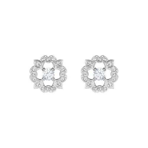 Swarovski Stud Earrings Women's White