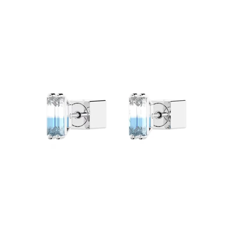 Swarovski Stilla Rhodium Plated Stud Earrings Women's-2