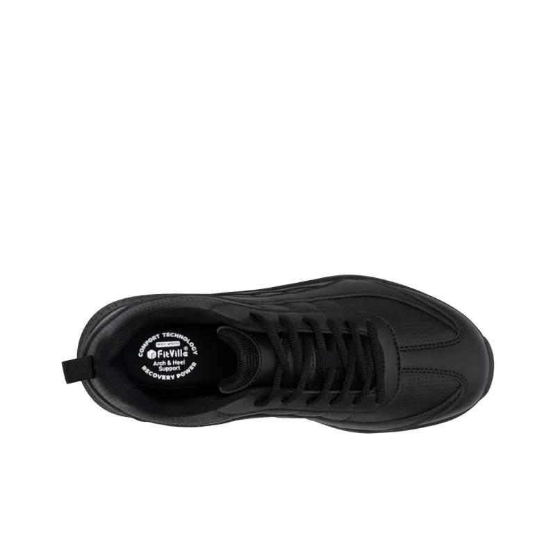 Fitville Cushioning Anti Slip And Wear Resistant Breathable Moisture Wicking Support Low Top Casual Shoes Men's-2