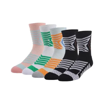 Ledomoda Basketball Socks Unisex 5 Pack