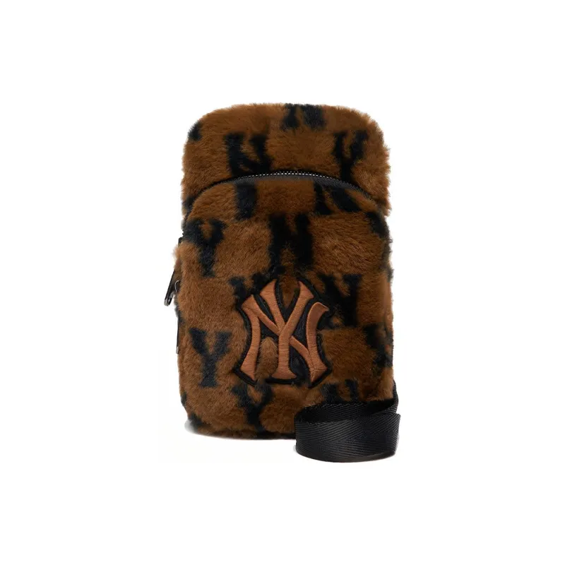 MLB Monogram Collection Polyester Cell Phone Pouch Shoulder Bag Crossbody Bag Regular Unisex Brown-0