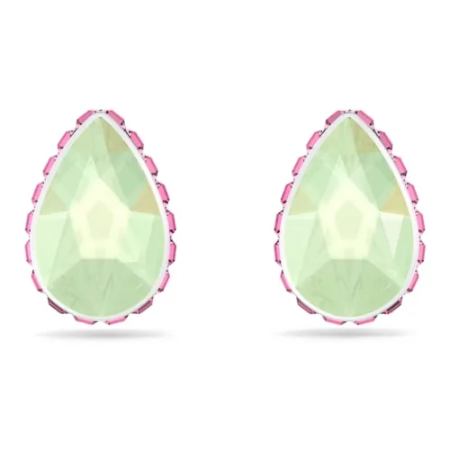 Swarovski Orbita Stud Earrings Women's Green