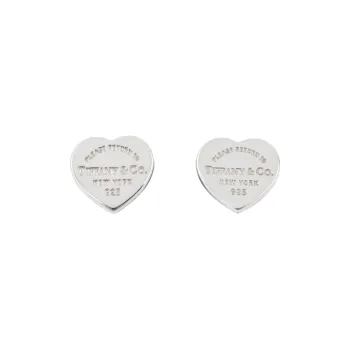 TIFFANY & CO. 925 Sterling Silver Stud Earrings Women's Silver