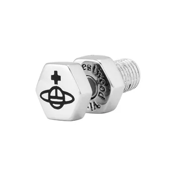 Vivienne Westwood Brass Stud Earrings Men's Silver