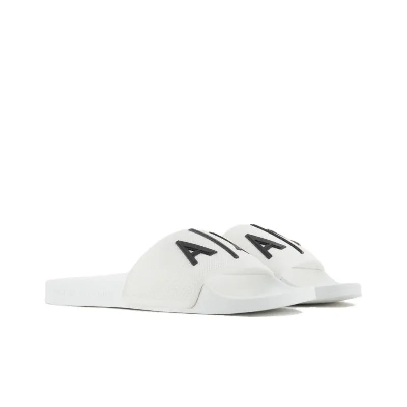 ARMANI EXCHANGE Slide Slippers Men's White-1