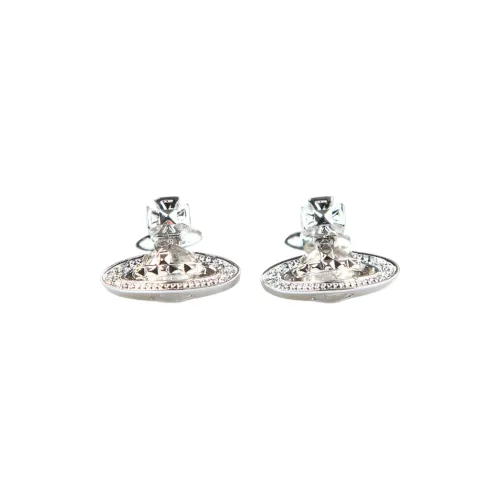 Vivienne Westwood Brass Stud Earrings Women's Silver